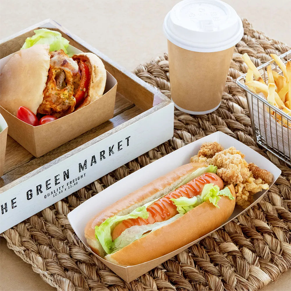 PAPER OPEN HOT DOG BOX